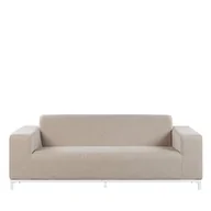 Sofy ogrodowe - Beliani Sofa ogrodowa beżowa z białym ROVIGO - miniaturka - grafika 1