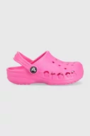 Buty dla dziewczynek - Crocs klapki dziecięce kolor różowy - miniaturka - grafika 1