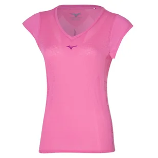 Koszulka damska Mizuno  Aero Tee Wild Orchid S - Koszulki i topy damskie - miniaturka - grafika 1