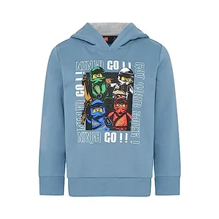 LEGO Ninjago bluza chłopięca z kapturem - 100% bawełna - LWSTORM 618, 531, 104 - Bluzy dla chłopców - miniaturka - grafika 1