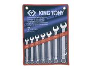 Zestawy narzędziowe - KING TONY Zestaw kluczy płasko-oczkowych 1207SR, 3/8-3/4'' - miniaturka - grafika 1