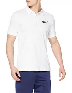 Koszulki męskie - Puma męska koszulka polo ESS Pique, biała, XL 851759 - grafika 1