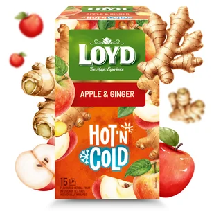 Ekspresowa Herbata Owocowa Loyd Na Zimno Jabłko Imbir Hot’N Cold 30g - Herbata - miniaturka - grafika 1