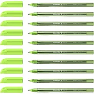 Długopisy - Schneider Długopis Vizz 102211 (do łatwego i szybkiego pisania, trzonek w kolorze tuszu, szerokość linii M), 10 sztuk, jasnozielony - miniaturka - grafika 1