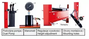 Prasa hydrauliczna warsztatowa (nacisk: 50T) 28381544 - Prasy - miniaturka - grafika 3