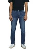 Spodnie męskie - Jack&jones Jeansy Męskie Rurki Granatowe Klasyczne Slim 34/32 6_A - miniaturka - grafika 1