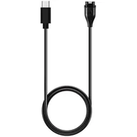 Akcesoria do smartwatchy - Ładowarka do smartwatcha MAJESTICLINE USB Typ-C do Garmin Czarny - miniaturka - grafika 1