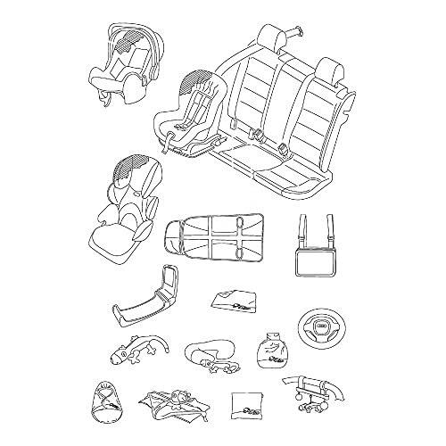Audi AUDI 4l0019783cgra poszewka zamienna zestaw do siedzenia dziecka (Youngster Plus) w kolorze srebrno-szary/czarny 4L0019783CGRA