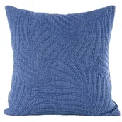 Poszewki na poduszki - Euro Firany Poszewka Eurofirany Pikowana STONE Niebieski 45x45 1217078 - miniaturka - grafika 1
