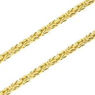 Łańcuszki - Ekskluzywny złoty łańcuszek królewski 585 14 karat 3mm - miniaturka - grafika 1