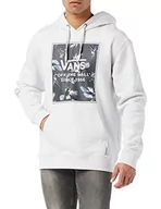 Bluzy męskie - Vans Męska bluza z kapturem Tropicat PO-B, biały wrzos, S - miniaturka - grafika 1
