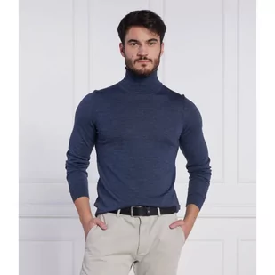 BOSS Wełniany golf Musso-P | Slim Fit - Swetry męskie - miniaturka - grafika 1