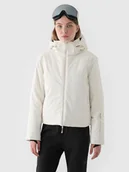 Kurtki damskie - 4F Kurtka narciarska membrana Dermizax 20000 damska - biała XXL - miniaturka - grafika 1