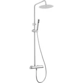 Zestawy prysznicowe - Deante Arnika Zestaw prysznicowy natynkowy z deszczownicą chrom NAC01QK - miniaturka - grafika 1