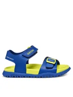 Buty dla chłopców - Geox Sandały J Fusbetto Bo J35HMA 000BC CK42H S Niebieski - miniaturka - grafika 1