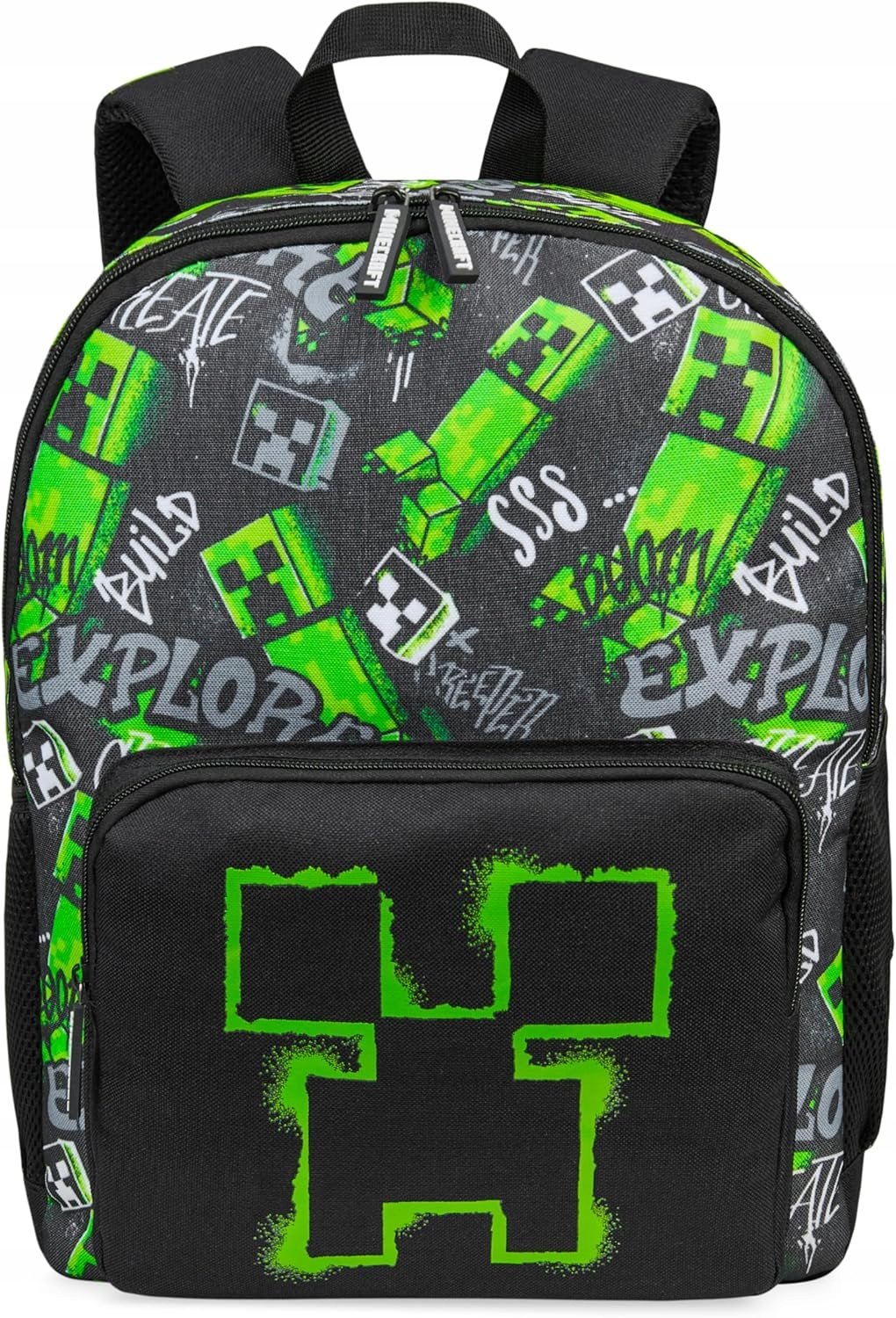 Minecraft Plecak Szkolny Creeper Chłopięcy Regulowane Szelki