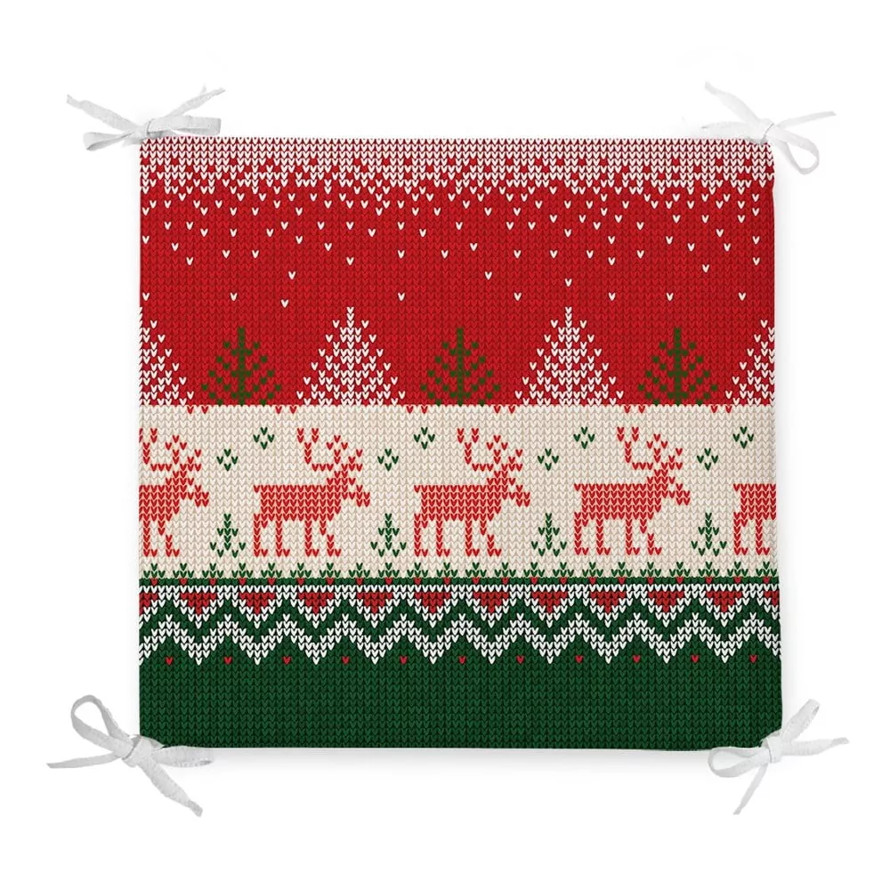 Poduszka na krzesło z domieszką bawełny Minimalist Cushion Covers Merry Xmas, 42x42 cm