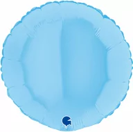 Balony i akcesoria - Balon foliowy okrągły niebieski - 46 cm - 1 szt. - miniaturka - grafika 1