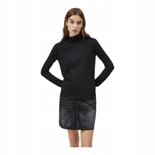 Bluzka z golfem czarna DEBORAH PEPE JEANS - Bluzki damskie - miniaturka - grafika 1