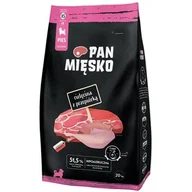 Sucha karma dla psów - Pan Mięsko dla Szczeniąt Cielęcina z Przepiórką XS 20kg - miniaturka - grafika 1