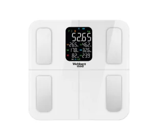 Webber Livia SBS-1320B Biały - Wagi łazienkowe - miniaturka - grafika 1