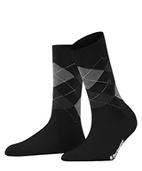 Skarpetki damskie - Burlington Kobiety Skarpety Covent Garden W SO Organiczna Bawełna z wzorem 1 Para, Czarny (Black 3000), 36-41 - miniaturka - grafika 1