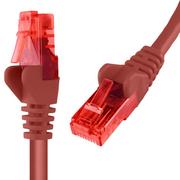 Pozostałe akcesoria sieciowe - Kabel RJ45 CAT 6 U/UTP AWG24 czerwony 30m - miniaturka - grafika 1