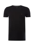 Koszulki męskie - TOMMY HILFIGER JEANS koszulka meska czarny tshirt logo okragly dekolt TOMMY HILFIGER JEANS koszulka meska czarny tshirt logo okragly dekolt r.S - miniaturka - grafika 1