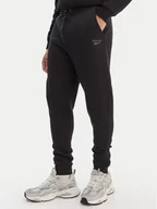 Spodnie sportowe męskie - Reebok Spodnie dresowe Azaz RK25549CCM Czarny Slim Fit - miniaturka - grafika 1