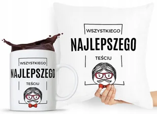 ZESTAW PODUSZKA + KUBEK PREZENT DLA TEŚCIA TATY z Nadrukiem ze Zdjęciem - Gadżety dla niej i dla niego - miniaturka - grafika 1