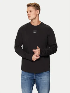 Karl Lagerfeld Jeans Longsleeve A1M17043 Czarny Regular Fit - Koszulki męskie - miniaturka - grafika 1