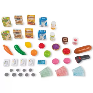 Smoby Maximarket Wózek Elektroniczną Kasą ze Skanerem Waga i Lodówka - Zabawy w naśladowanie dorosłych - miniaturka - grafika 4