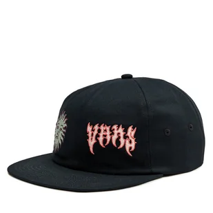 Czapka z daszkiem Vans Sunface Jockey VN000GKABLK1 Black - Czapki damskie - miniaturka - grafika 1
