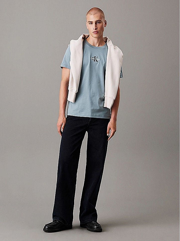 Calvin Klein Koszulka w kolorze błękitnym