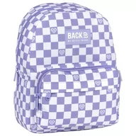 Plecaki szkolne i tornistry - Derform, plecak backup 6 model f szachownica fiolet - miniaturka - grafika 1