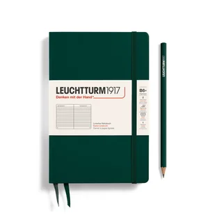 Notatnik Leuchtturm1917 Paperback B6+, Twarda Oprawa, Linie, Forest Green - Notesy i bloczki - miniaturka - grafika 1