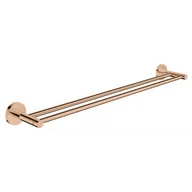 Wieszaki łazienkowe - GROHE 40802DA1 Essentials Double Towel Bar 600mm - miniaturka - grafika 1