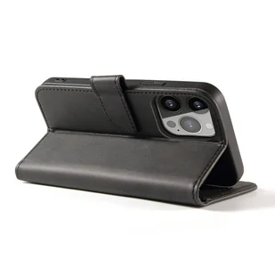 Magnet Case elegancki futerał etui pokrowiec z klapką i funkcją podstawki iPhone 14 czarny - Etui i futerały do telefonów - miniaturka - grafika 2