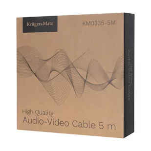 Kabel głośnikowy 5.0 m Kruger&Matz (wtyki banan) - Kable - miniaturka - grafika 4