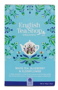 English Tea Shop English Tea Shop White Tea Blueberry and Elderflower - 20 saszetek - Herbata - miniaturka - grafika 1