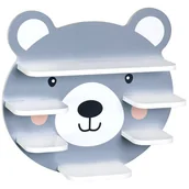 Półki i regały dla dzieci - Półka ścienna miś 45 x 12 x h42 cm - miniaturka - grafika 1