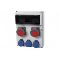 Bezpieczniki elektryczne - Rozdzielnica 13S 16A 5p, 32A 5p, 3x230V IP65 13M - miniaturka - grafika 1