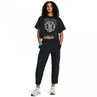 Spodnie sportowe damskie - Damskie spodnie treningowe Under Armour Unstoppable Ankle Pant - czarne - UNDER ARMOUR - miniaturka - grafika 1
