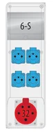 Rozdzielnie elektryczne - Pawbol Rozdzielnica R-BOX SLIM 1x32A/5p 4x250V 6S B.SLIM-6S-29 B.SLIM-6S-29 - miniaturka - grafika 1