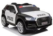 Pojazdy elektryczne dla dzieci - Import LEANToys Pojazd Audi Q5 Policja Czarny - miniaturka - grafika 1