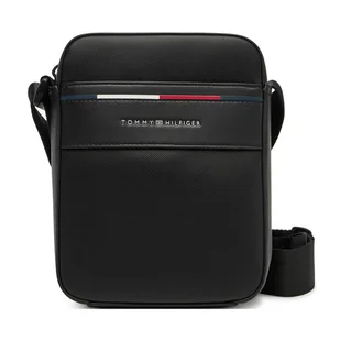 Saszetka Tommy Hilfiger Th Foundation Mini Reporter AM0AM13196 Czarny - Torby męskie - miniaturka - grafika 1