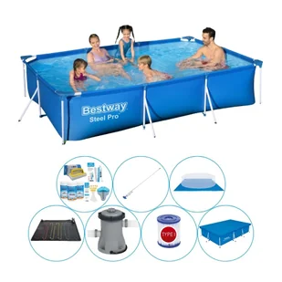 Bestway Steel Pro 300x201x66 cm Rechteckig - zestaw basenowy Deluxe - Baseny ogrodowe - miniaturka - grafika 1