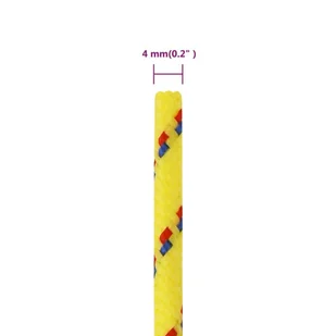 Linka żeglarska, żółta, 4 mm, 25 m, polipropylen - Żeglarstwo - miniaturka - grafika 7