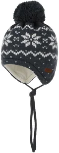 Czapka z Pomponem Lillesand Kids by maximo, antracytowy, 49 cm - Czapki dla dzieci - miniaturka - grafika 1