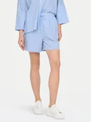 Spodenki damskie - ONLY Szorty materiałowe Augusta 15347659 Błękitny Loose Fit - miniaturka - grafika 1
